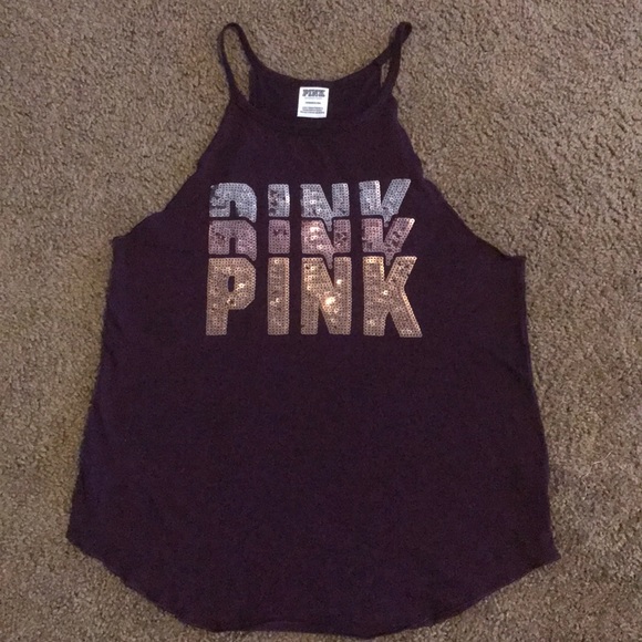 PINK VS |  Tank Embellished w/Sequins - Picture 5 of 5